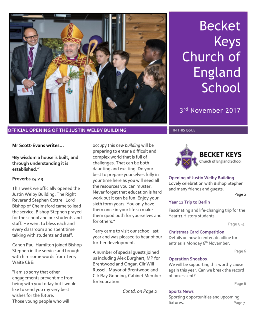 Becket Keys Church of England School