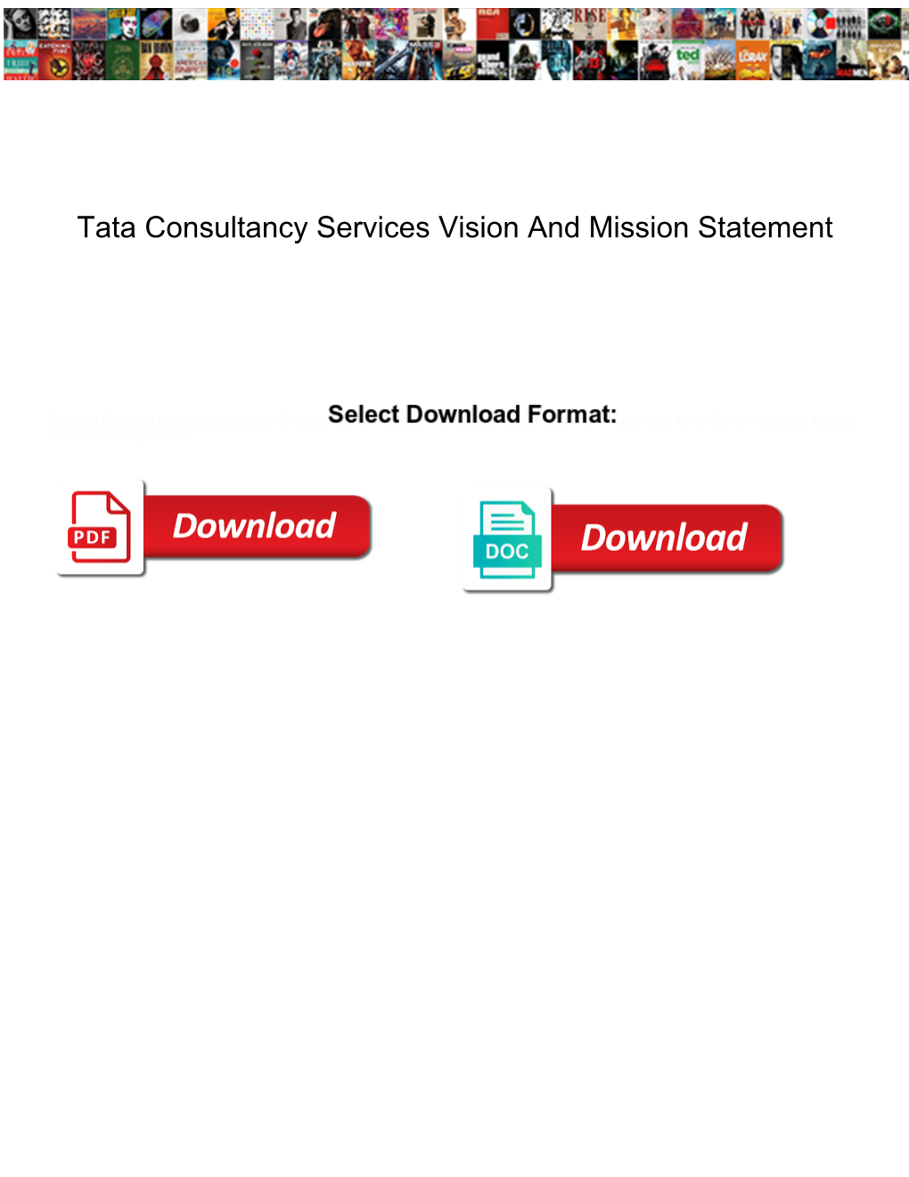 Tata Consultancy Services Vision and Mission Statement