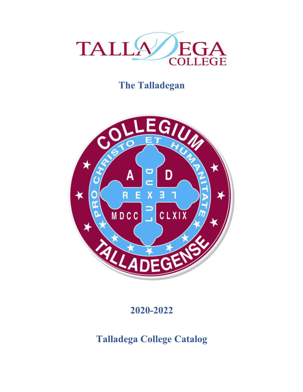 The Talladegan 2020-2022 Talladega College Catalog