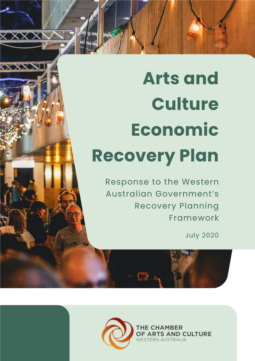 Arts and Culture Economic Recovery Plan