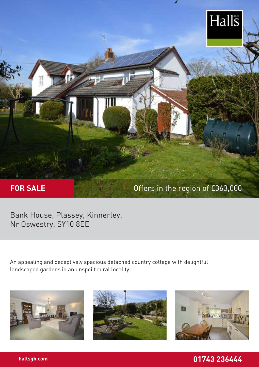 Bank House, Plassey, Kinnerley, Nr Oswestry, SY10 8EE