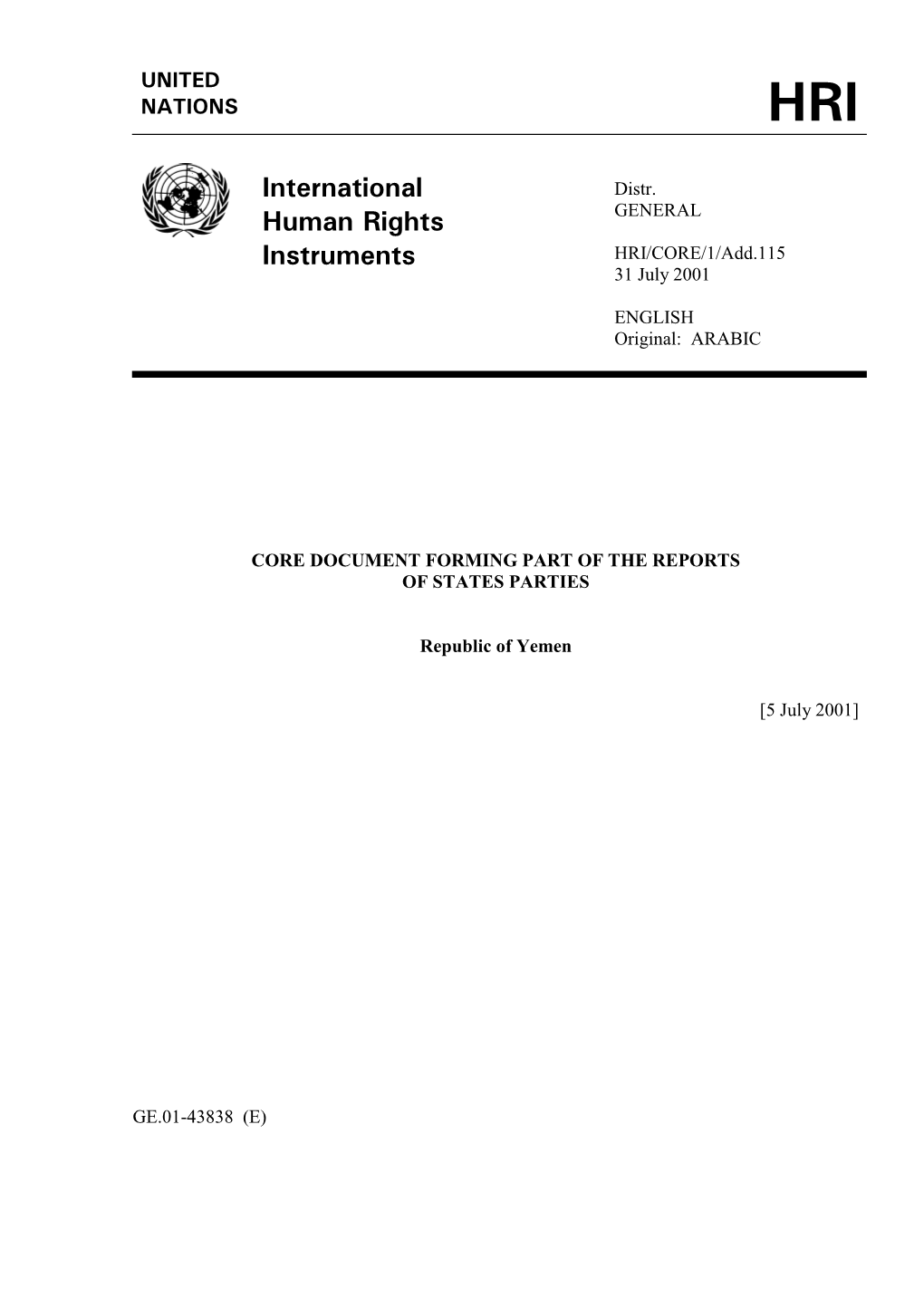 International Human Rights Instruments