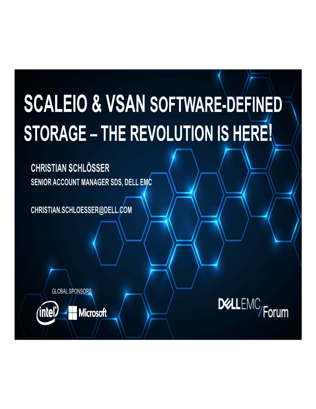 Scaleio & Vsan Software-Defined