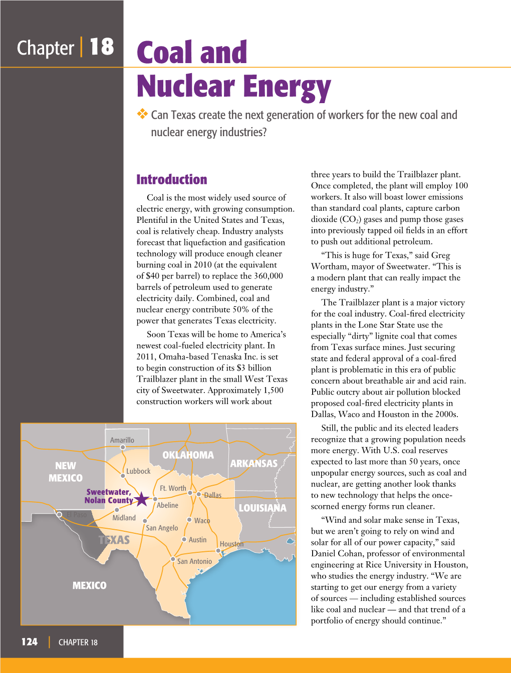 Coal and Nuclear Energy ❖ Can Texas Create the Next Generation of Workers for the New Coal and Nuclear Energy Industries?