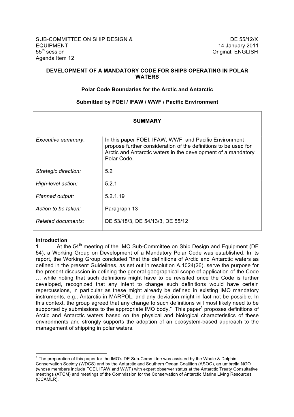 Polar Code Boundaries for the Arctic and Antarctic