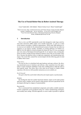 The Use of Social Robot Ono in Robot Assisted Therapy