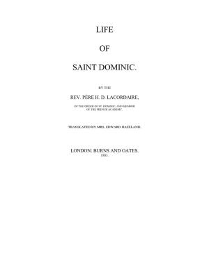 Life of Saint Dominic