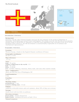 The World Factbook Europe :: Guernsey (British Crown Dependency