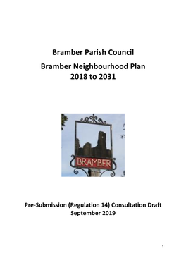 Bramber Parish Council Bramber Neighbourhood Plan 2018 to 2031