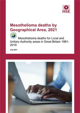 Mesothelioma Deaths by Geographical Area 2021