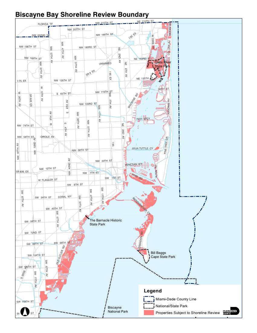Biscayne Bay Shoreline Review Boundary NE 215TH ST
