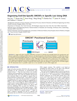 Organizing End-Site-Specific Swcnts In
