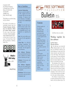 Bulletin Issue 16 Forwarding
