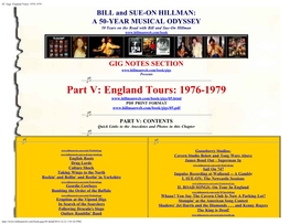 05. Gigs: England Tours: 1976-1979
