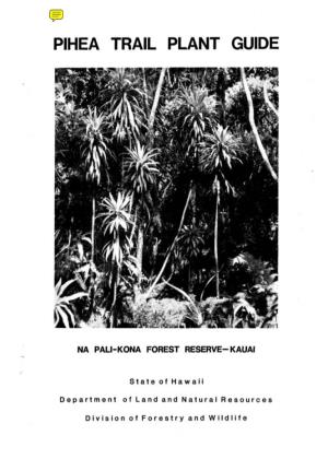 Pihea Trail Plant Guide