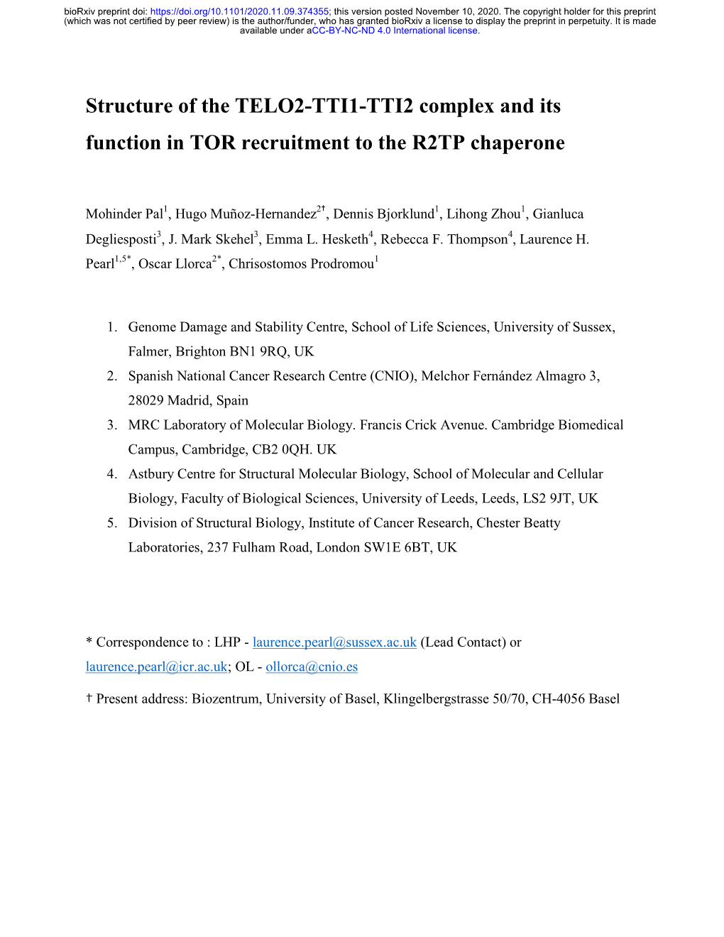 Download Grigorieff, 2015 Biorxiv Preprint Doi: This Version Posted November 10, 2020