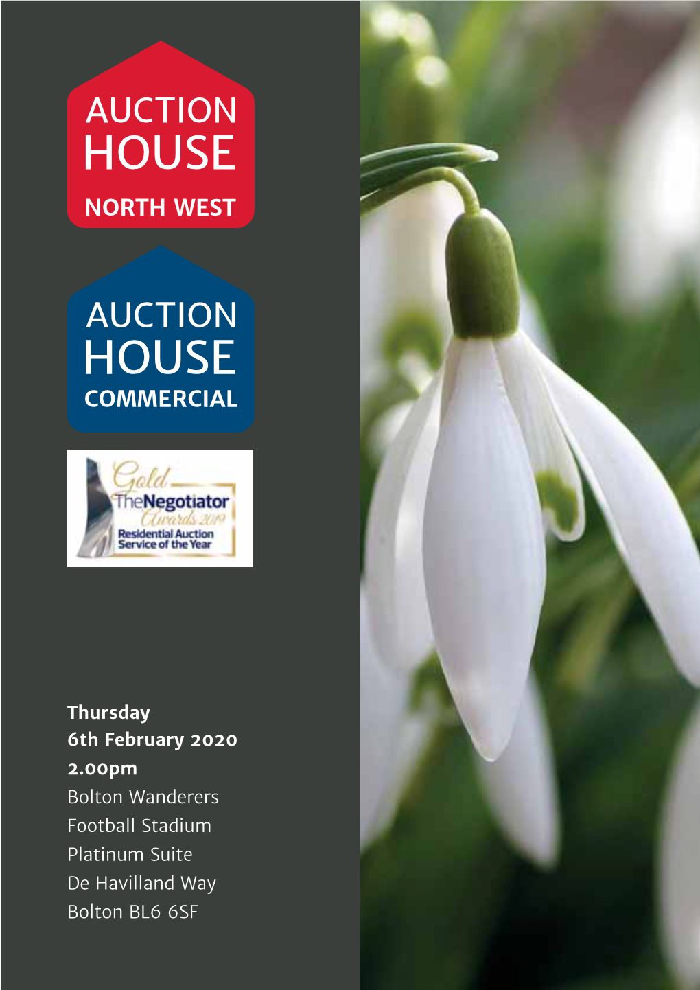 Thursday 6Th February 2020 2.00Pm Bolton Wanderers Football Stadium Platinum Suite De Havilland Way Bolton BL6 6SF AUCTION VENUE