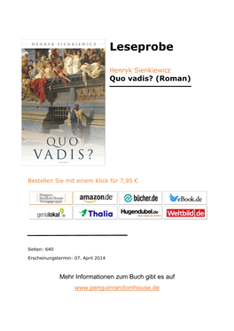 Quo Vadis? (Roman)