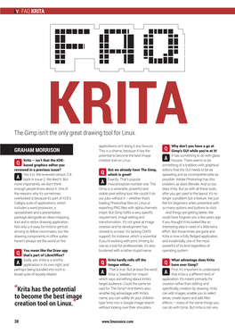“Krita Has the Potential to Become the Best Image Creation Tool on Linux.”