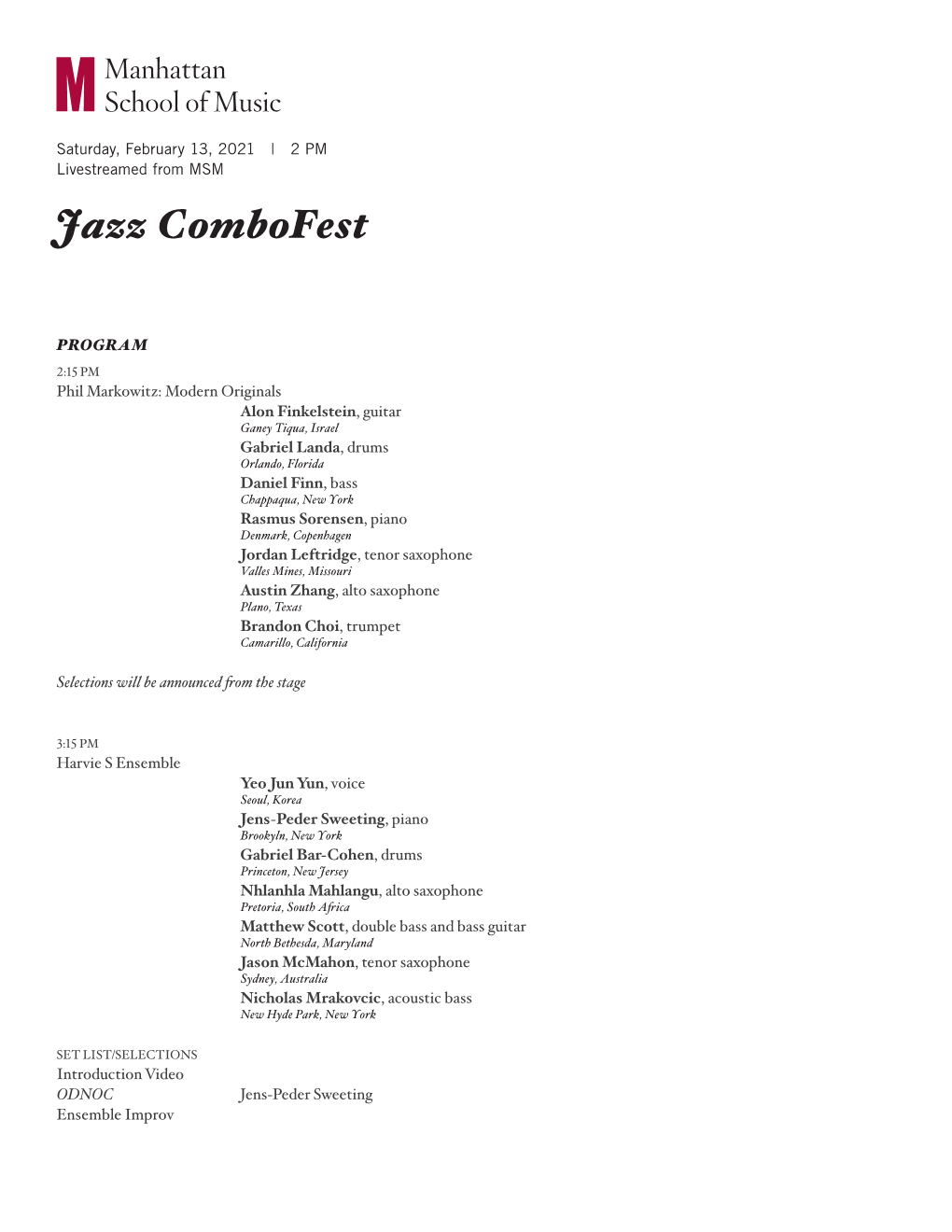 Jazz Combofest