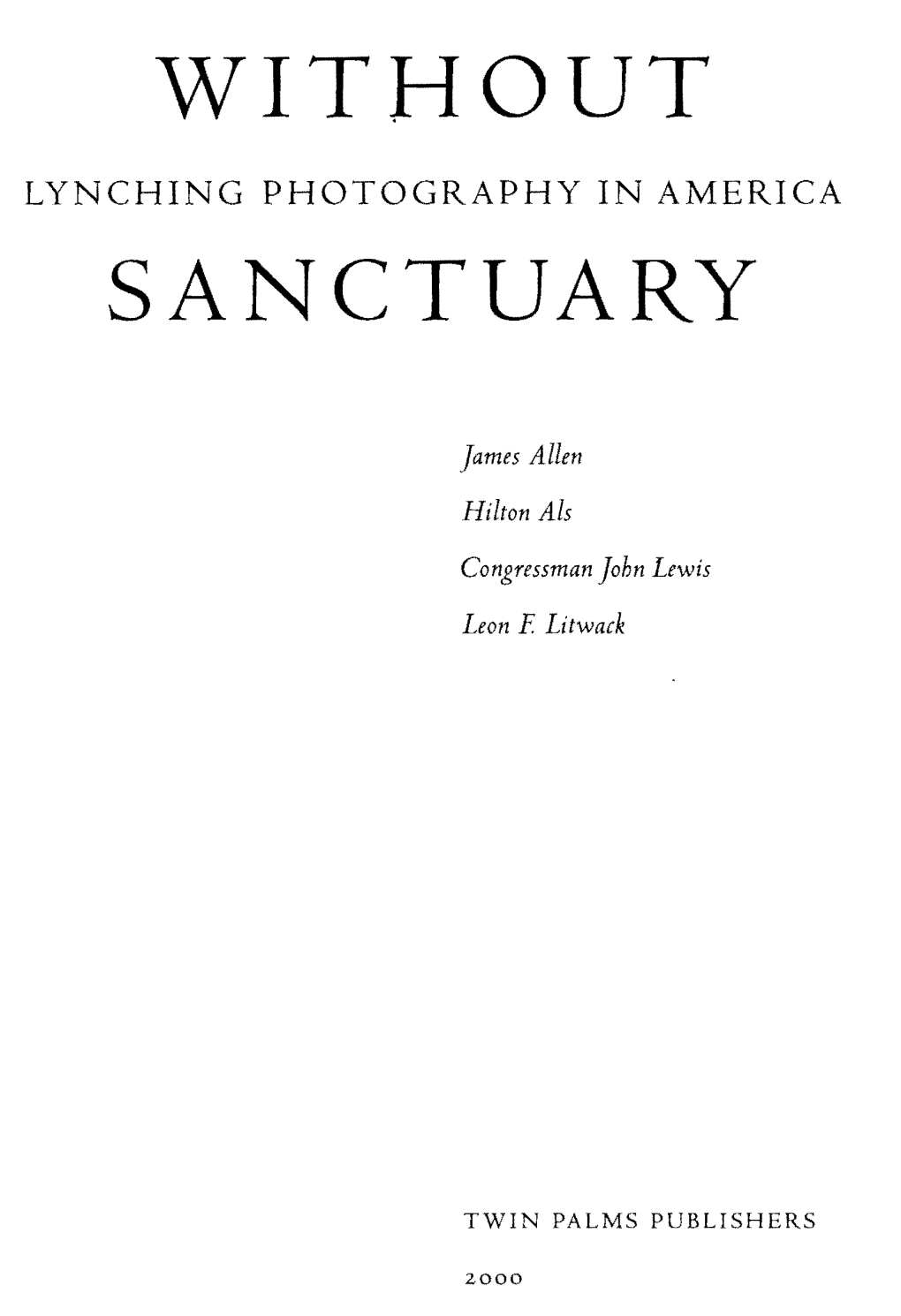 Without Sanctuary