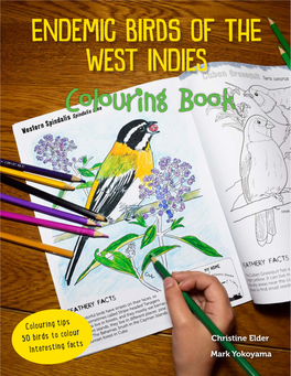 Endemic BIRDS of the West Indies Colouring Book