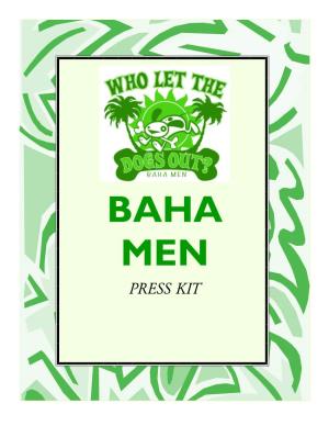 Press Kit the Baha Men Biography