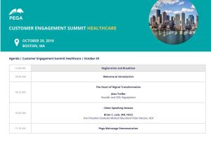 Customer Engagement Summit Healthcare
