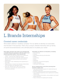 L Brands Internships