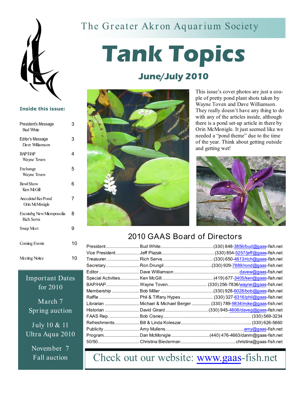 Tank Topics Full Page