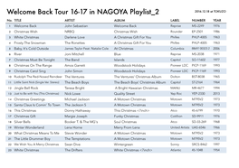 Welcome Back Tour 16-17 in NAGOYA Playlist 2 2016.12.18 at TOKUZO