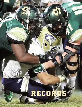 Cal Poly Football Championship Subdivision Records (26 Years) Individual -- Single Game RUSHING 4