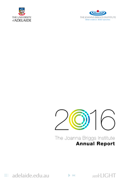 The Joanna Briggs Institute Annual Report Contents