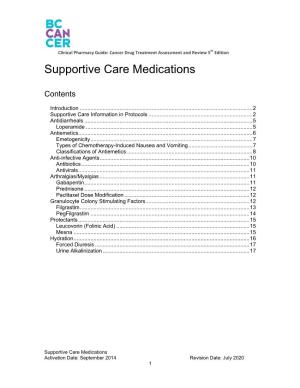 Supportive Care Medications