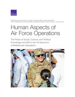 Human Aspects of Air Force Operations