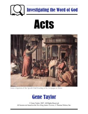 Bible Study Guide on the Acts of the Apostles