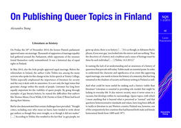 On Publishing Queer Topics in Finland 1–2/2015