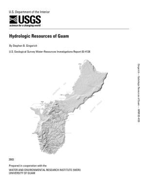 Hydrologic Resources of Guam