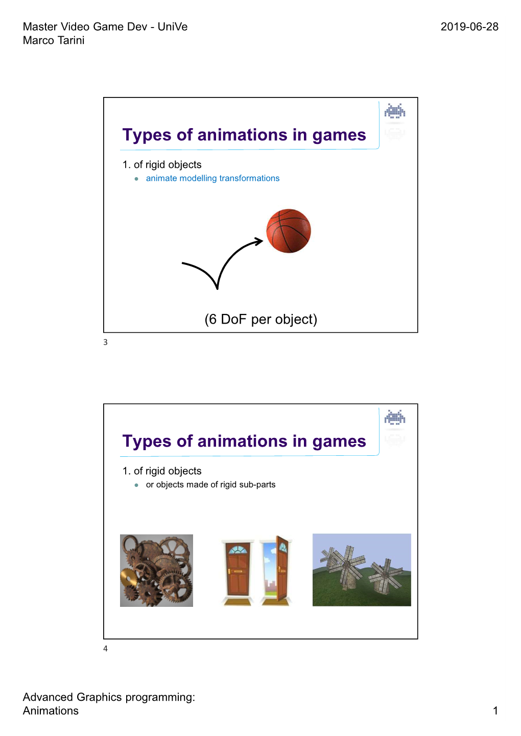 Types of Animations in Games