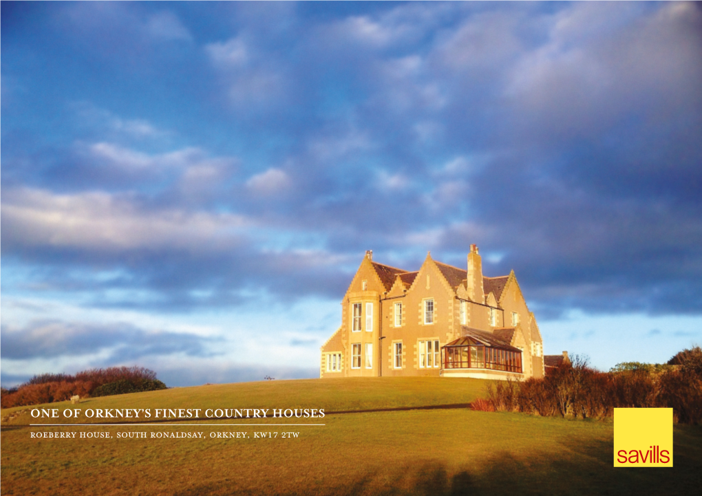 One of Orkney's Finest Country Houses