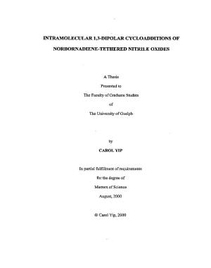 INTRAMOLECULAR L&DIPOLAR CYCLOADDITIONS OF