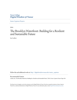 The Brooklyn Waterfront: Building for a Resilient and Sustainable Future