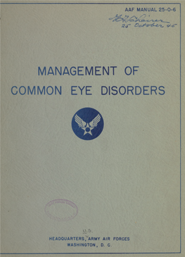 Management of Common Eye Disorders
