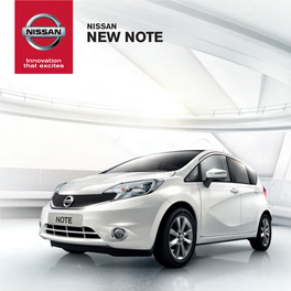 New Note Technology by Your Side New Nissan Note