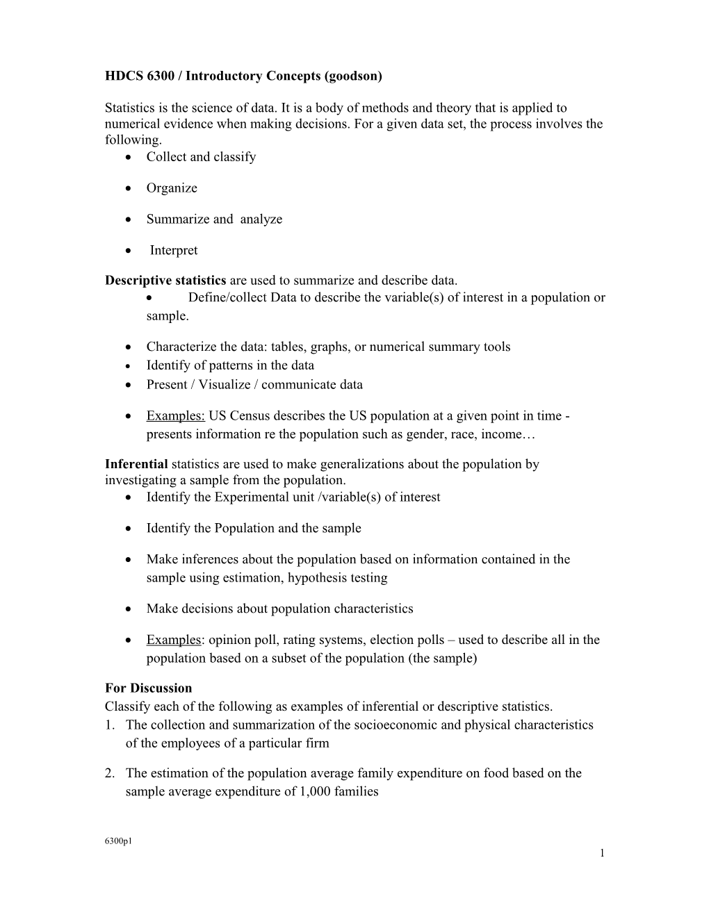 Describing And Interpreting Data