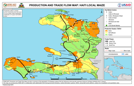 Production and Trade Flow Map: Haiti Local Maize
