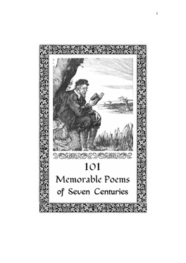 101 Memorable Poems of Seven Centuries
