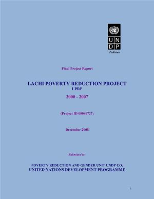 Lachi Poverty Reduction Project Lprp