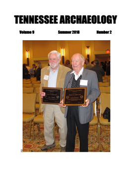Tennessee Archaeology 9(2) Summer 2018