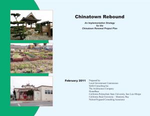 Chinatown Rebound an Implementation Strategy for the Chinatown Renewal Project Plan